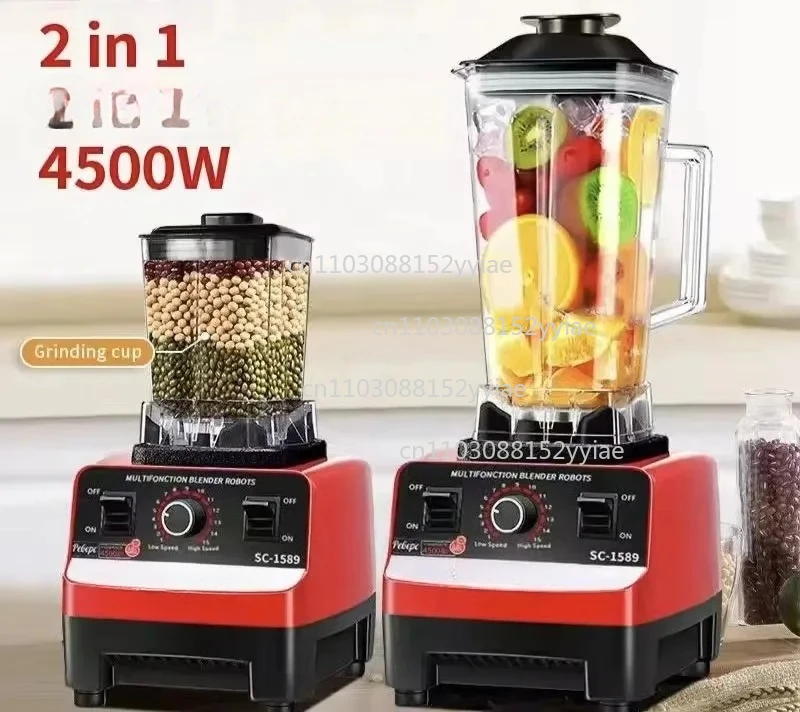 Moulinex Silver Crown Blender Sc-1589 Copper Motor 4500w 2 in 1 Food Processor Smoothie Blender