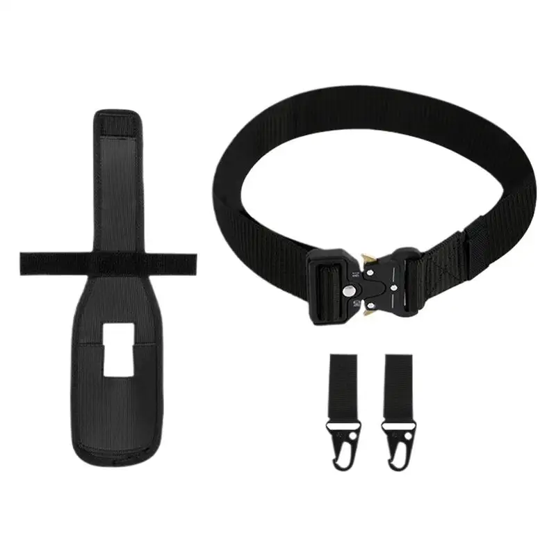 

Fishing Pole Belt Outdoor Fishing Belts Quick Release Buckle Adjustable Casting Gear Portable Pole Inserter With 2 Hooks For