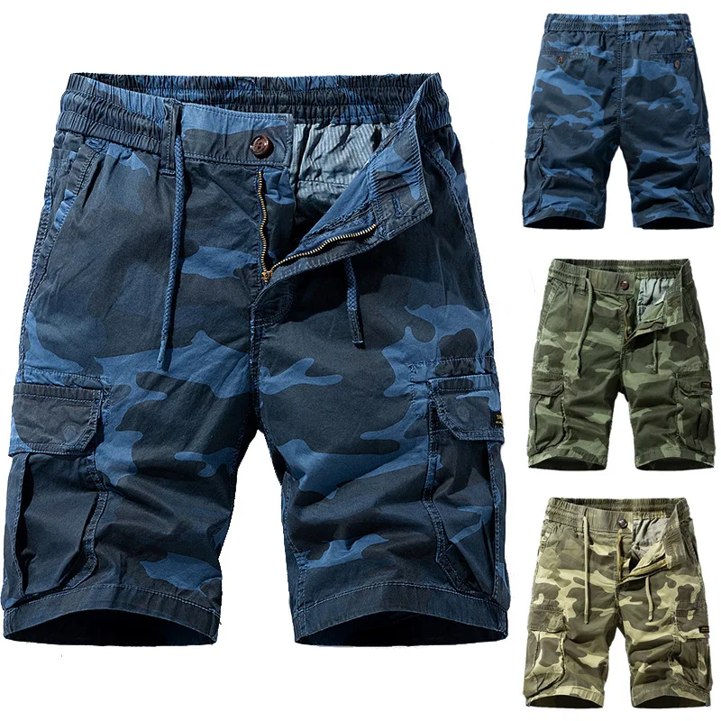 

2023 New Summer Men Cotton Cargo Camouflage Shorts Men Clothing Casual Breeche Bermuda Beach Jogger Shorts Male Hot Dropshipping