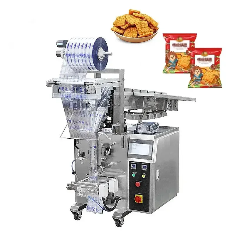 Automatic nitrogen puffed food crisps packaging machine banana potato chips packing machine for snack