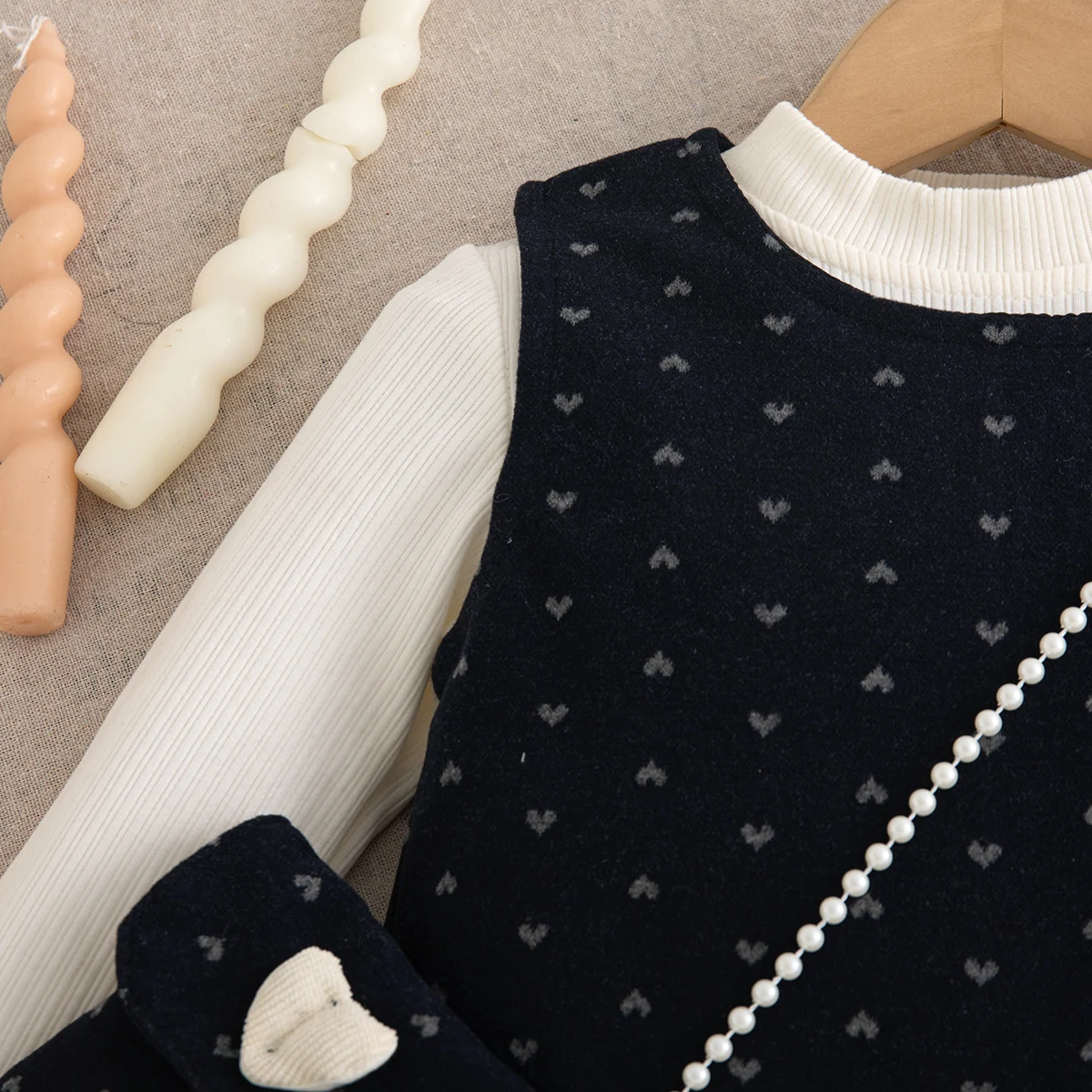 Baby-Mädchenkleid Herbst und Winter Baumwolle Vollbedrucktes Langarm-Babykleid Süßes und Niedliches Prinzessinnenkleid Babykleidung – Detail 5