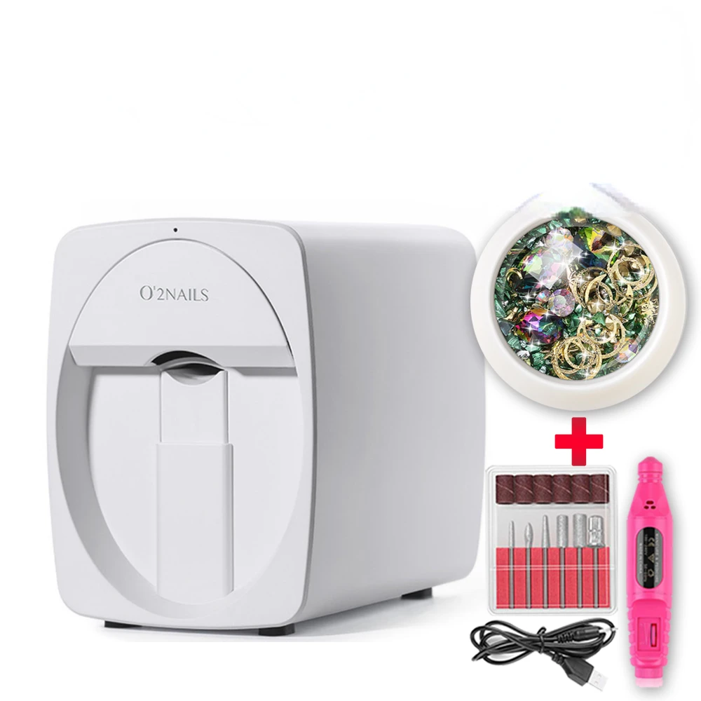 2022 New Popular O2NAILS Mobile Nail Printer Pattern Printing Machine Portable Nail painting machine 3D Nail Printer Equipment