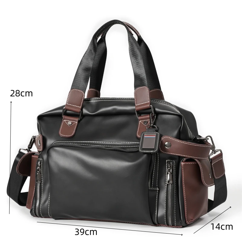 High Quality Handbag Men Business Briefcase Vinatge Fashion Top-Handle Bags For Men Large capacity Travel Laptop Bags Satchels