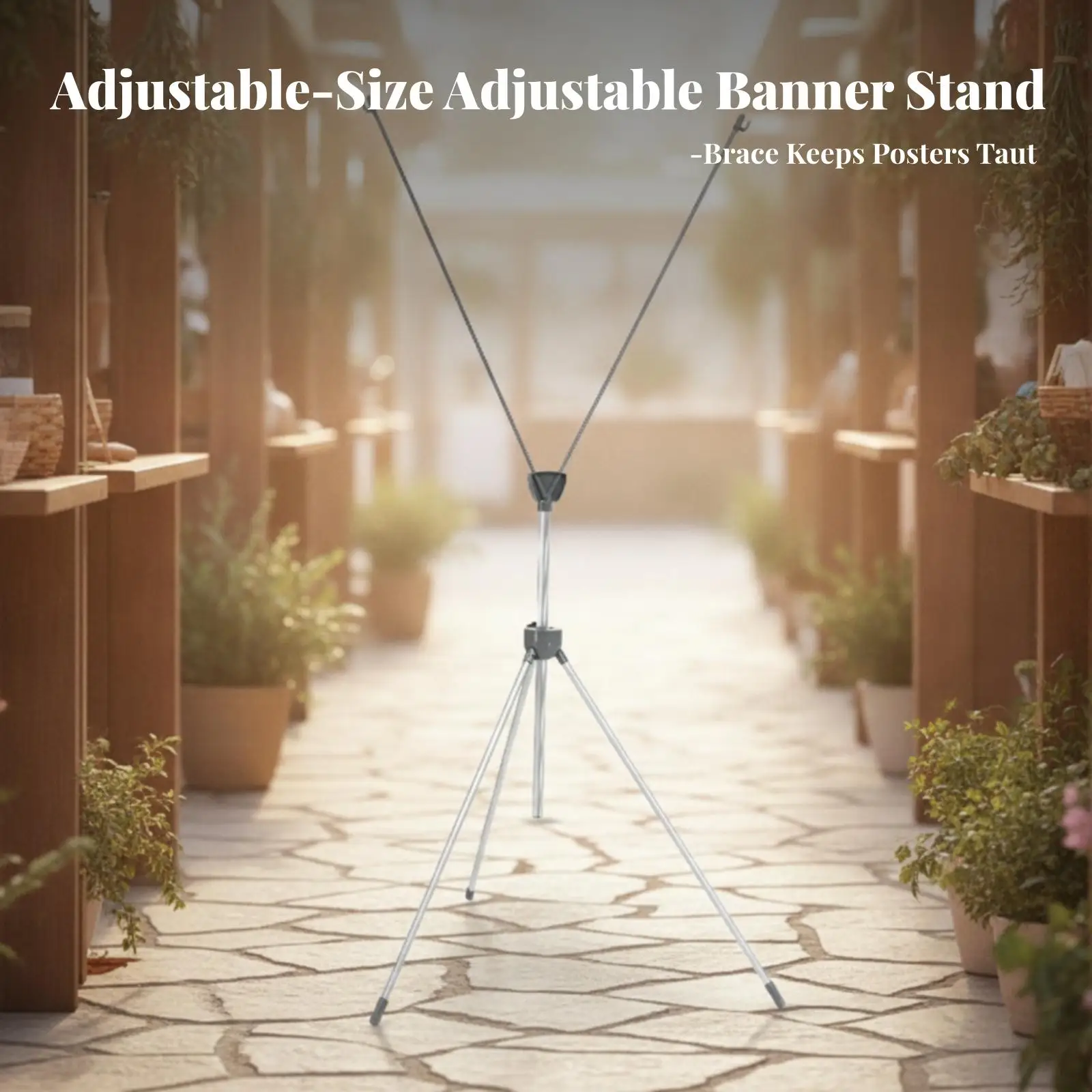 Versatile Poster Stand Frame for Advertising Signs Adjustable Height Support for Storefront Displays