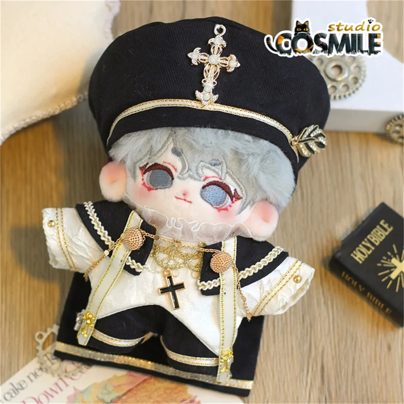 

Kpop Idol Star Dungarees Coat Fashion Casual Fashion Suit CP for 10cm Plush Doll Stuffed Clothes Plushie Clothing FS Sep