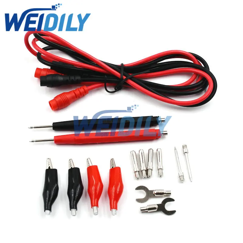 1 Set Multifunction Digital Multimeter Probe Test Lead Cable Alligator Clip Banana Crocodile Clip Test Line