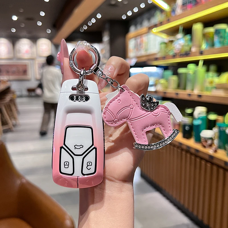 الجلود بولي TPU حافظة مفاتيح السيارة لأودي A4 B9 A5 A6 8S 8W Q5 Q7 4M S4 S5 S7 TT TTS TFSI RS حامي قذيفة فوب اكسسوارات #1