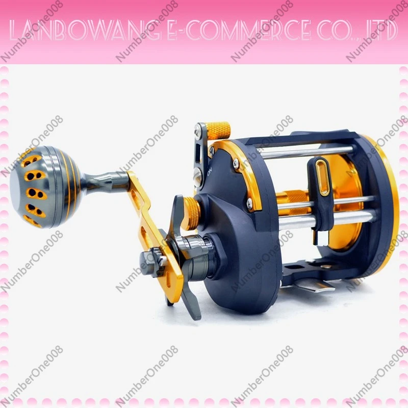 Cross-Border 7-Axis Metal Boat Fishing Reel Trolling Bait Drum Slow Rock Sea Automatic Line Fishing Reel