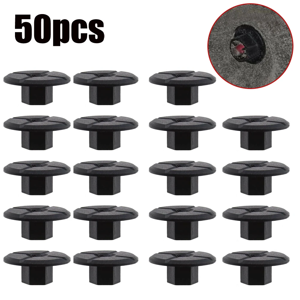 

Black Plastic Unthreaded Nut Clips For Mercedes For BMW 2019900050 51711958025 Car Accessories Hight Quailtly 50pcs Durable