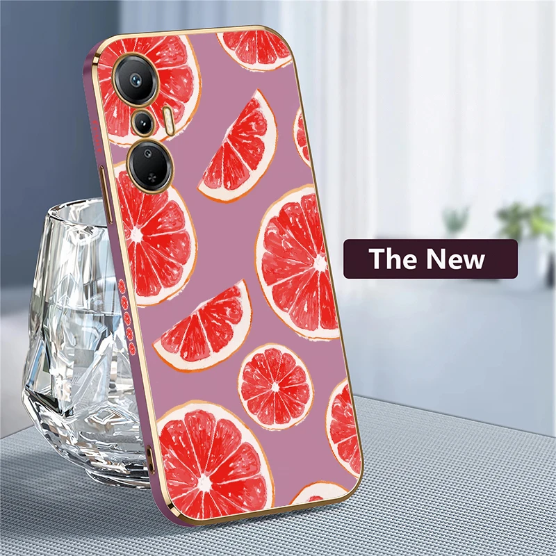 حافظة لهاتف انفينيكس تكنو بوفا 3 4 برو 5G 5 6 Pro Neo 2 Pop 8 5 LTE 6 غطاء مقاوم للصدمات بنمط الفاكهة والبرتقال #4