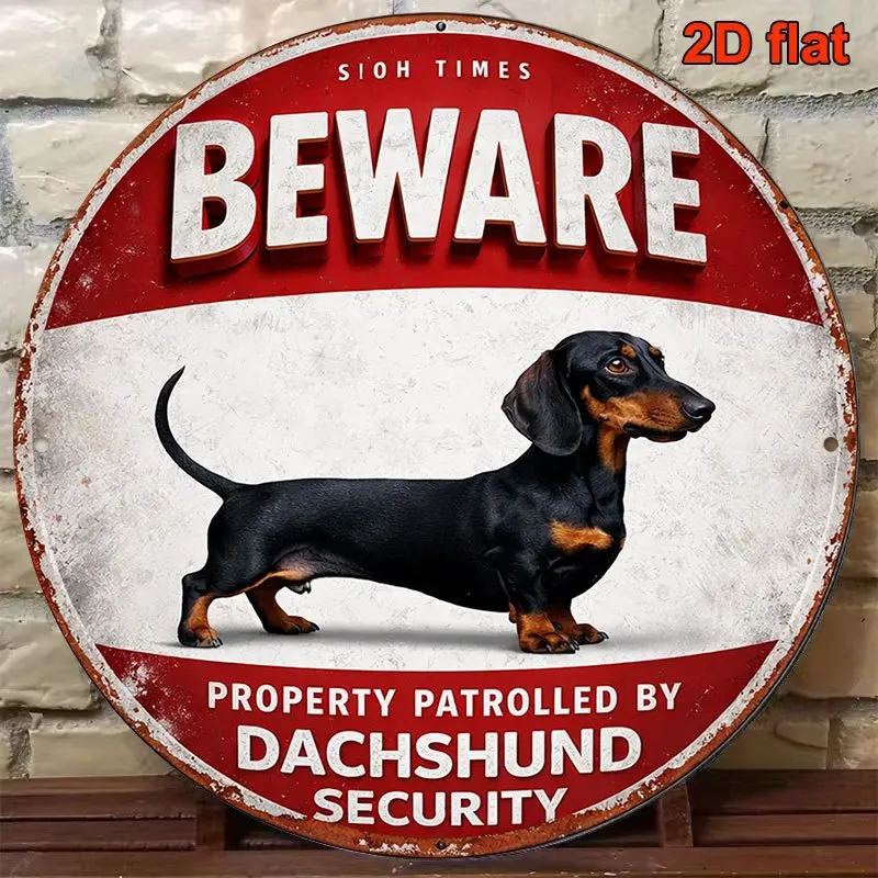 2D Flat - 1pc 8*8In/20X20Cm 2D Flat Round Sign, Vintage Decorative Plaque about 