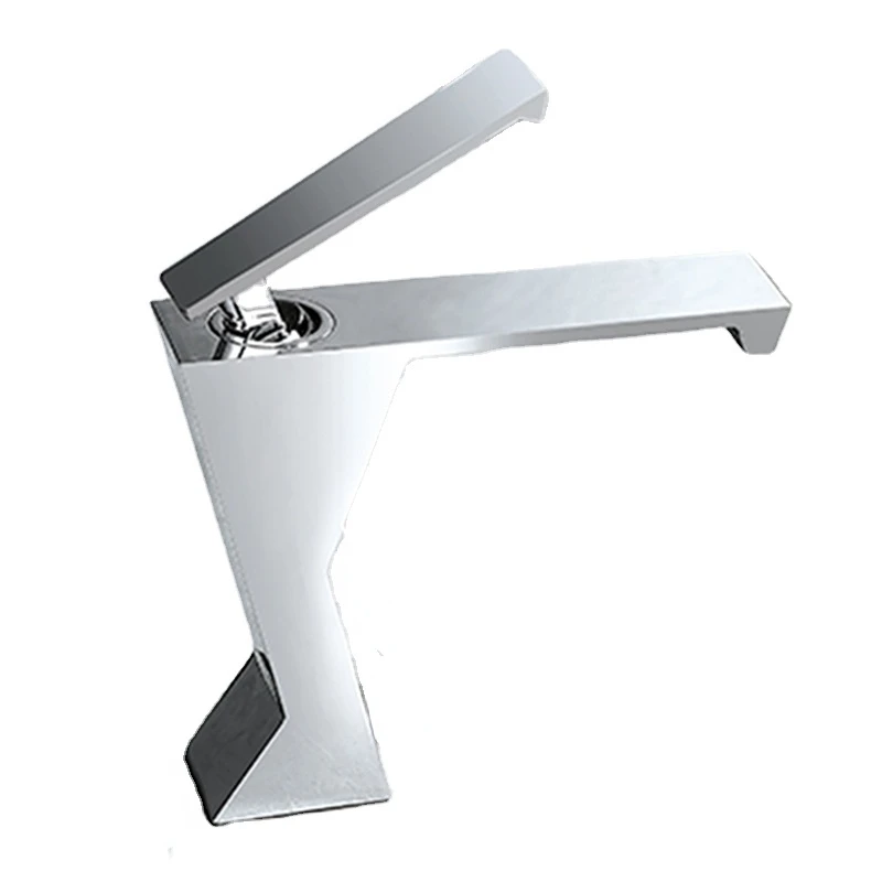 

Single Handle Brass Container Single Hole Faucet Waterfall Sink Faucet Bathroom Hot and Cold Water Mixer Basin Faucet