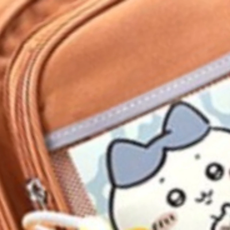 Anime Cartoon Kawaii Chiikawa Schoolbag High-capacity Backpack Clear Pattern Abrasion Resistant Antifouling Printing Goodlooks