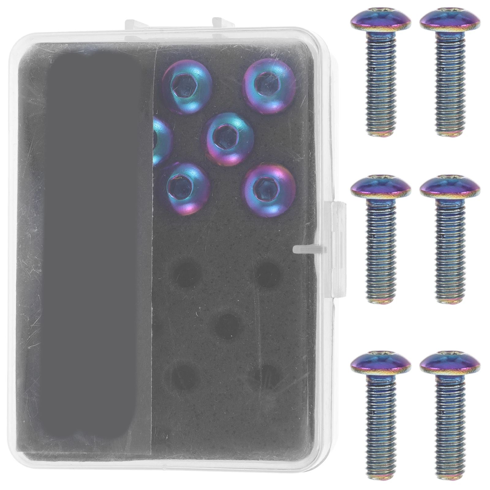 

1 set Modified Steering Wheel Screws M5X08 Head Colorful Fixing Durable Racing Car Supplies Parts Accessories