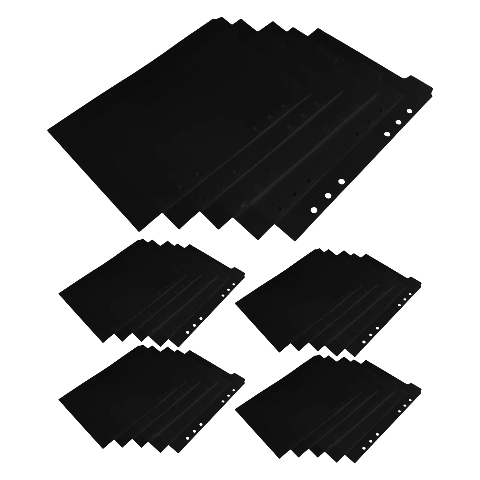 

25pcs A5 Binder Dividers With Tabs Pp Material Removable Design For 6 Ring Binder Index Page Inserts Office Study