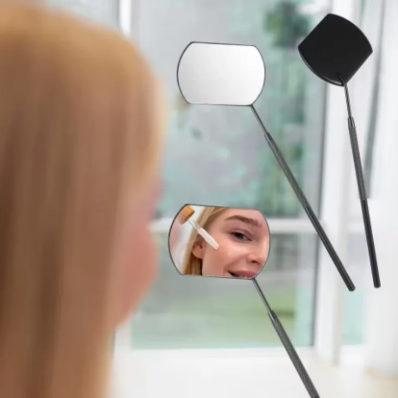 Wimpernverlängerungs-Spiegel Abnehmbarer Edelstahl Wimpernlifting-Schminkspiegel Schönheitswerkzeug Zubehör