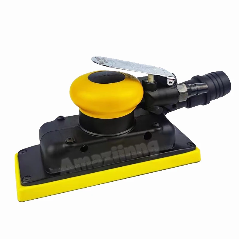 Imagem -02 - Lixadeira Pneumática para Pintura Automotiva Máquina de Polimento Retangular Ferramentas de Polimento Lixamento Moagem Remoção de Ferrugem Vacuum