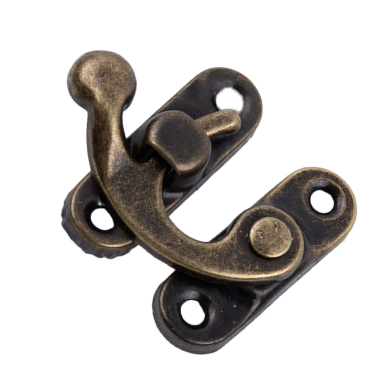 30pcs Antique-Style Iron Padlock Hasp Assembly for Wooden Jewelry Boxes Craft Projects and Vintage-Themed Storage Units