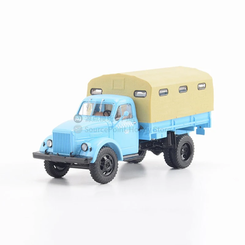 1:43 Scale Diecast Alloy GAZ-51R Cargo Dual-use Flatbed Truck Toys Cars Model SSM1580 Classic Adult Souvenir Gift Static Display