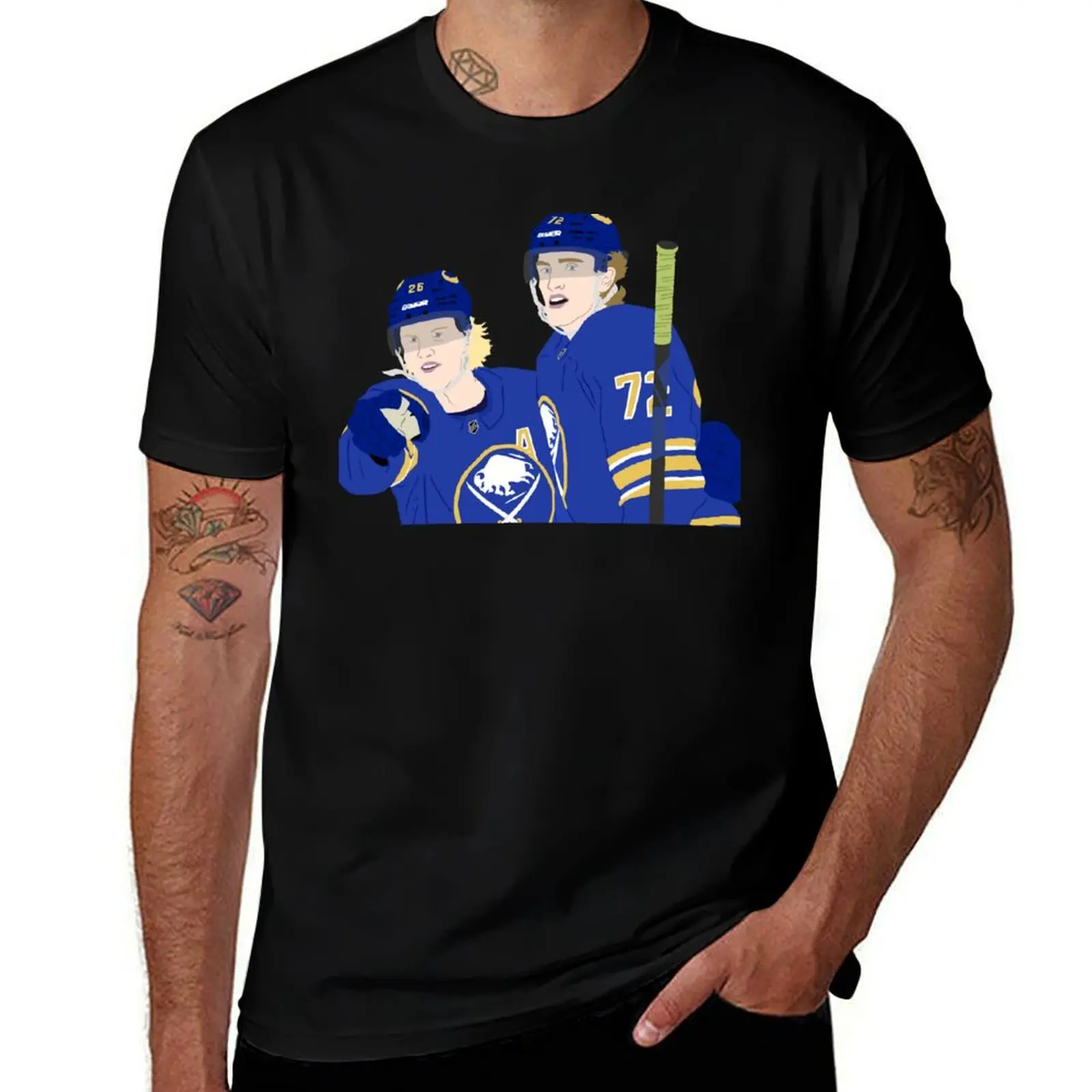 rasmus dahlin and tage thompson goal celebration T-Shirt Big Size Simple T-Shirt