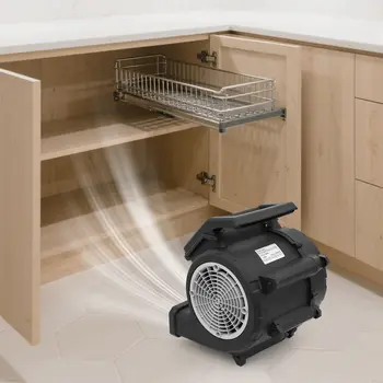 110V 250W 家庭用高風量送風機 湿気除去床乾燥機 3速換気扇付き ホテルカーペット乾燥機 家庭用 10 best sales 床乾燥機 - №5