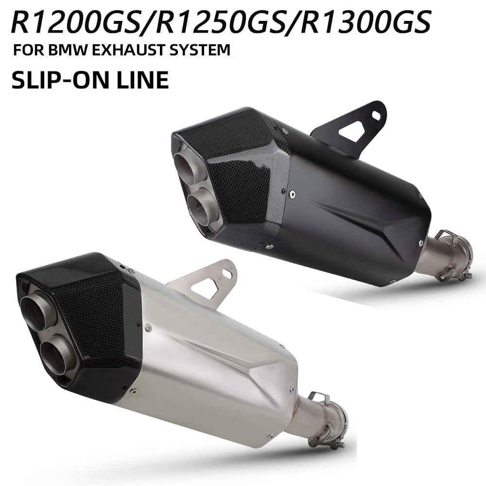 R1250GSA Exhaust Muffler For R1200GS R1200GSA R1250GS R1300R R1300RS R1300GS R1300GSA 2013-2026 Motorcycle Slip on Line Pipe