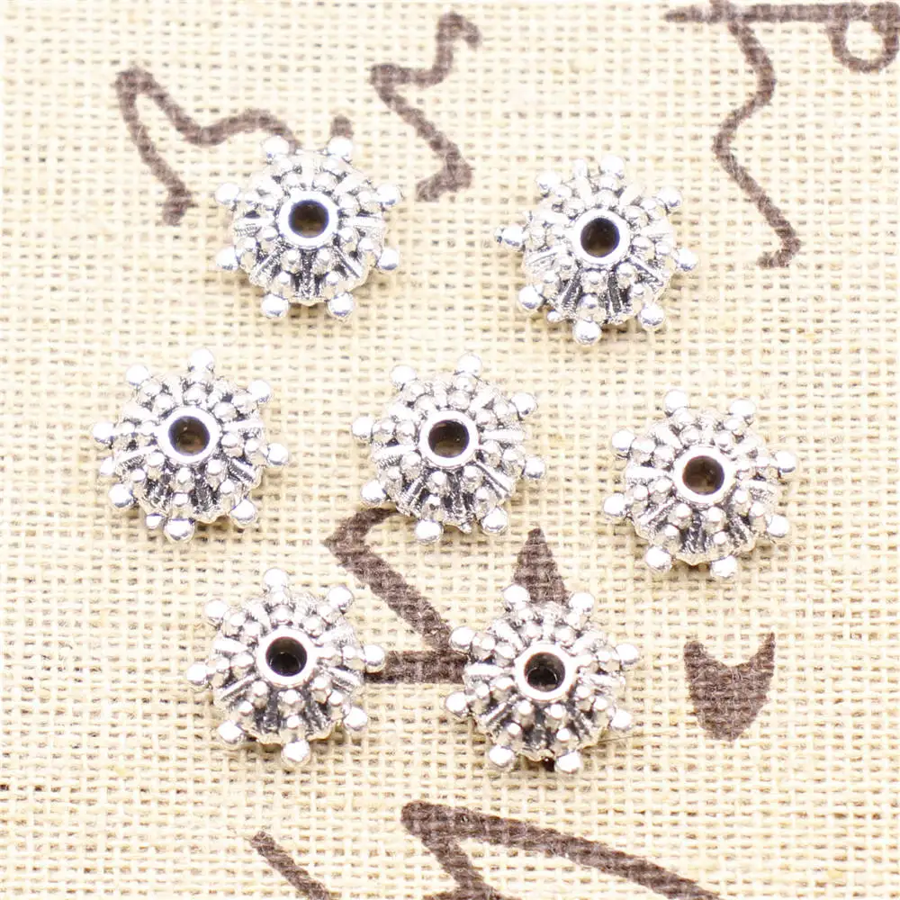 Jewels For Crafts Craft Diy Small Hole Beads Round Beads Antique Silver Color Pendants For Jewelry Making 11x11mm 10pcs