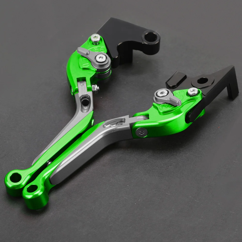 ZZR600 ZXR400 ZX9R ZX-6 Adjustable CNC Brake Clutch Levers Extendable Handles Lever For KAWASAKI KLE500 W800/SE GPZ500S ER-5 ER5
