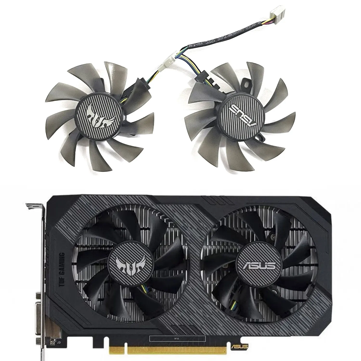 For ASUS GTX 1660 Ti RTX 2060 TUF GAMING OC Videokaart Fan PLA08015S12HH T 128015SU 75MM FD8015U12D GTX 1660 Koeler Fan