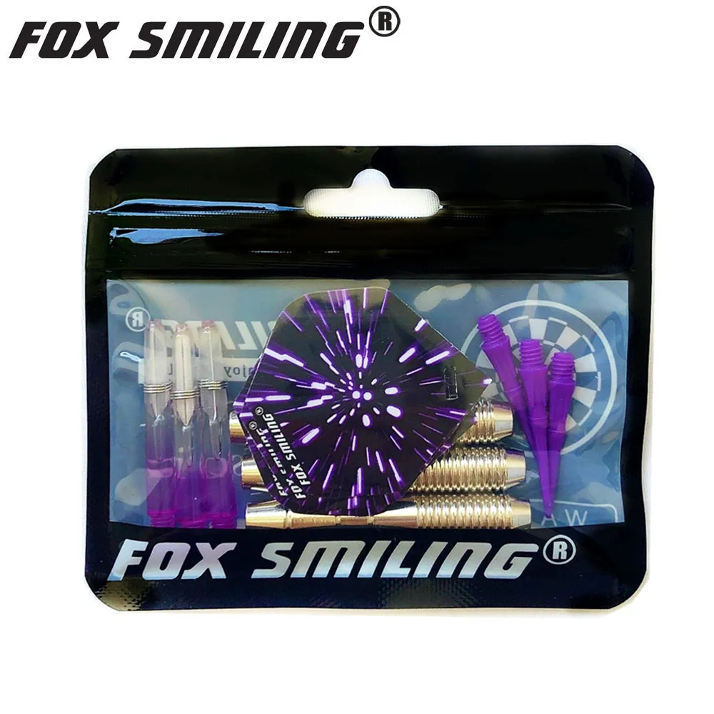 Fox Smiling-dardos eléctricos profesionales de punta suave, 3 piezas, 18g, con eje de aluminio