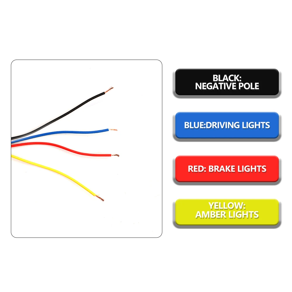 Trailer Tail light Truck Caravan Boat Car LED Rear Tail Light Waterproof Flow Steering Brake Reversing driving light