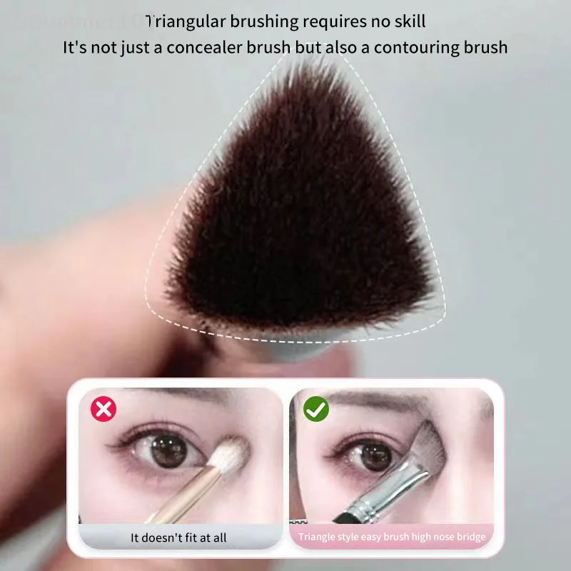 【SSummer10】1 Pcs Angled Triangle Synthetic Highlighter Brush - Face Contour Foundation Concealer Makeup Tool【SS】 view 3