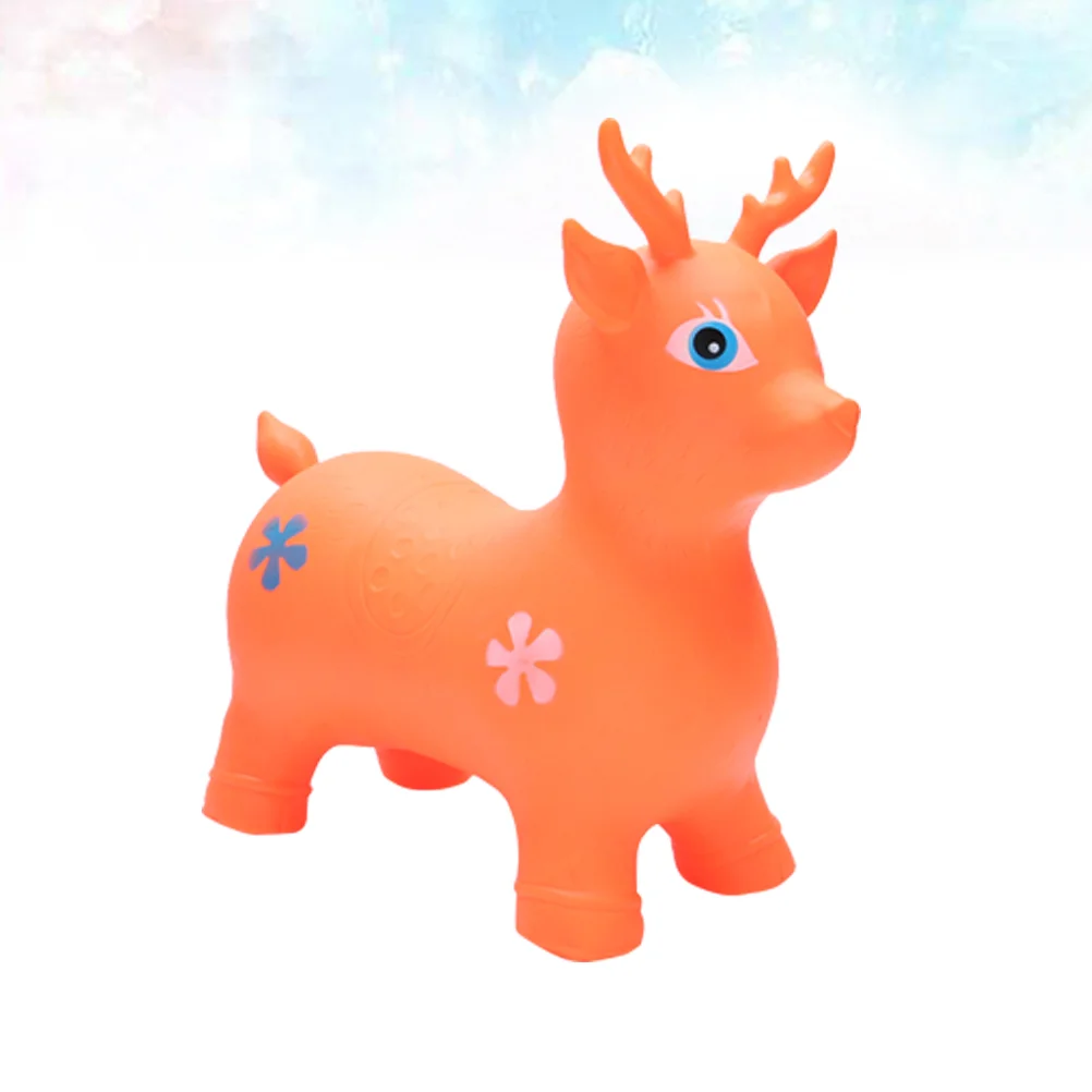 1PC Inflatable PVC Animal Toy Creative Funny Music Playing Toys for Indoor and Outdoor Playing Decoration Prop (Random Color)