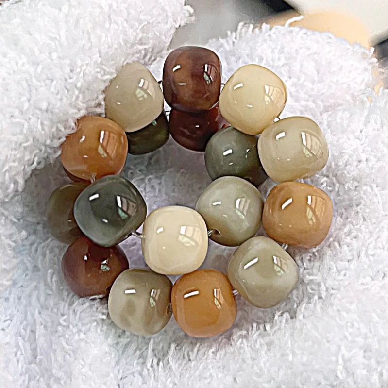 Exquisite ornaments natural Bodhi bracelets with flower leather student toys finger-wrap soft fine workmanship dry