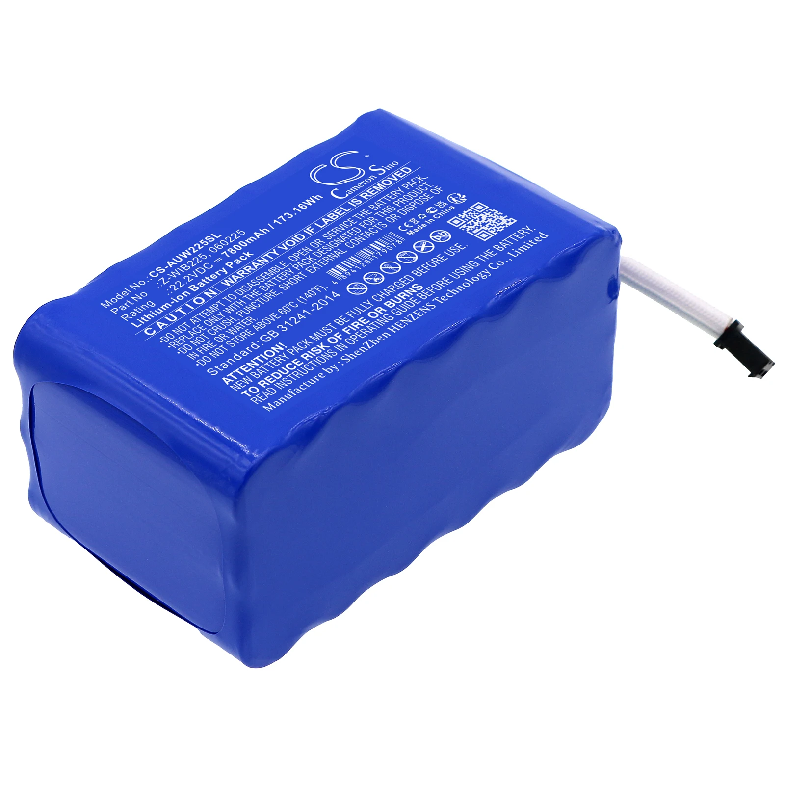 Cameron Sino 22.2V 7800mAh Lighting & Studio Battery Z-WIB225, 060225 for American DJ WiFLY Par QA5 +TOOL