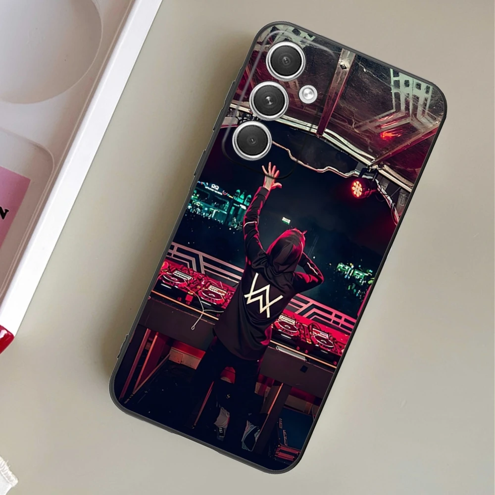 DJ Alan Walker Mobile Cell Phone Case for Samsung Galaxy S24 S23 S22 S21 S20 S10 S9 Plus FE Ultra Lite Black Phone Cover Shell