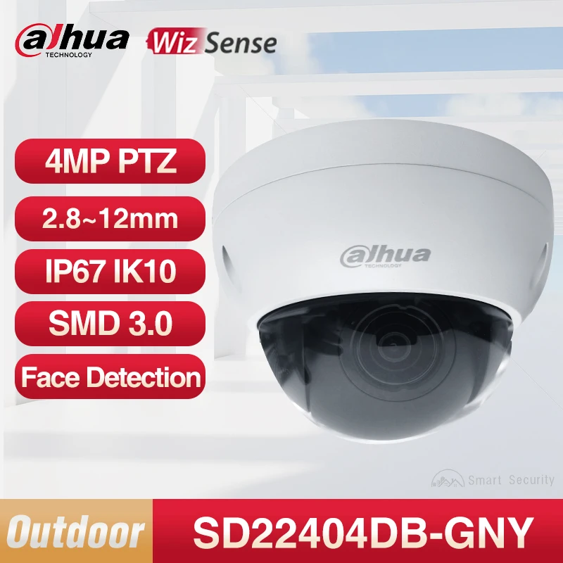 Dahua Wizsense-cámara IP PTZ de 4MP para exteriores, Zoom óptico de 360 °, protección de seguridad Starlight, SD22404DB-GNY SMD, reemplaza el SD22404T-GN