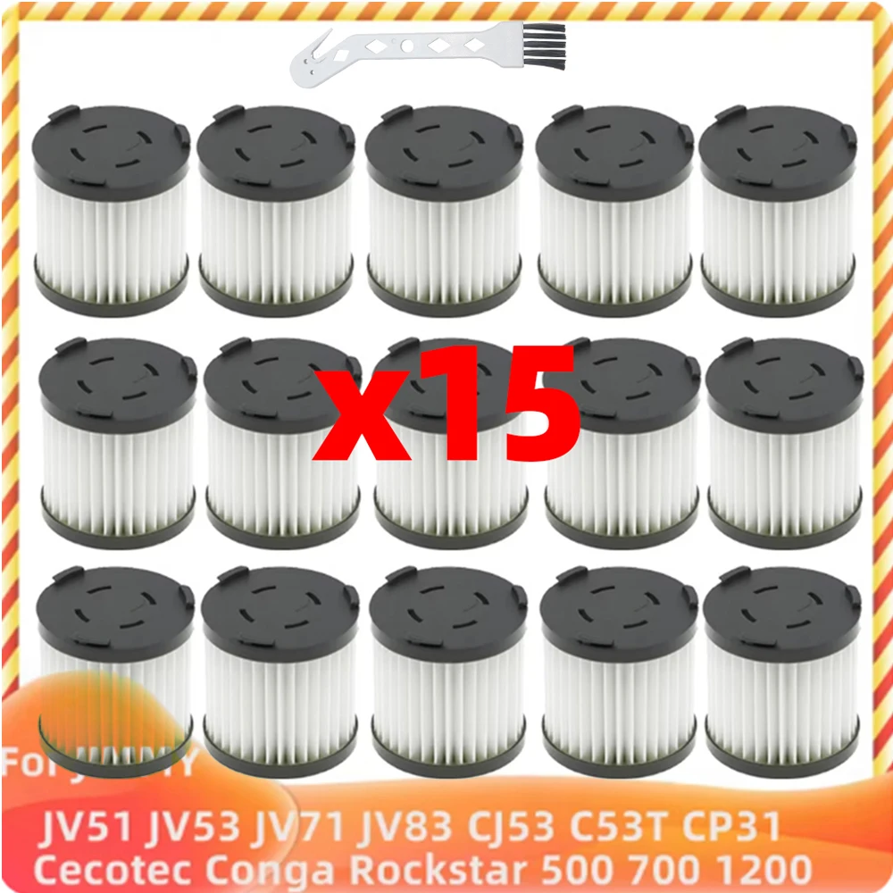 Compatible for JIMMY Handheld Cordless Vacuum JV51 JV53 JV71 JV83 CJ53 C53T CP31 Conga Rockstar 300 500 700 1200 Ultimate Filter