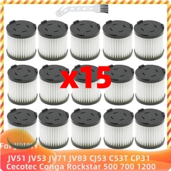 Compatible for JIMMY Handheld Cordless Vacuum JV51 JV53 JV71 JV83 CJ53 C53T CP31 Conga Rockstar 300 500 700 1200 Ultimate Filter