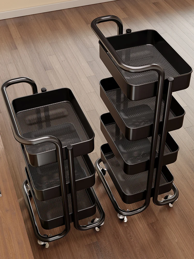 kitchen-multi-layer-mobile-storage-rack-stand-living-room-snack-bathroom-organizer-carbon-steel-floor-standing-rack