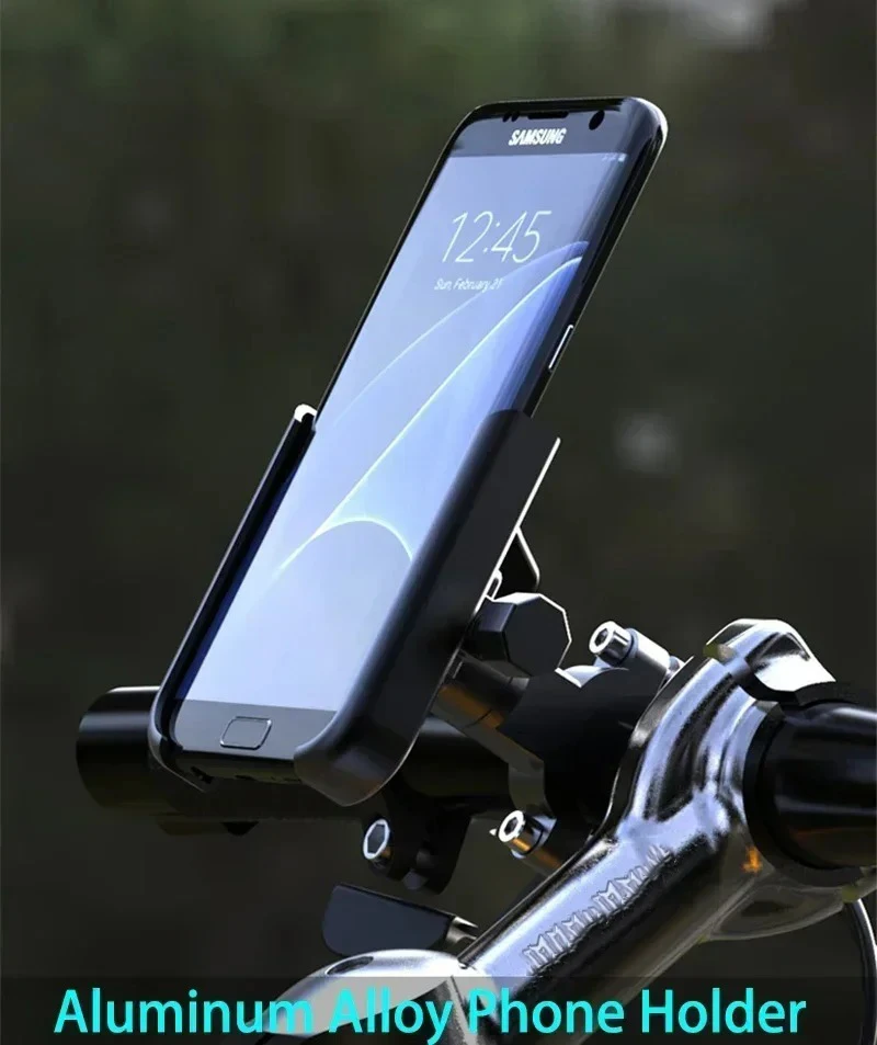 Motorcycle Aluminum Alloy Bicycle Cell Phone Holder Electric Vehicle Navigation Holder Special Motorcycle Riding Holder Bracket view 5