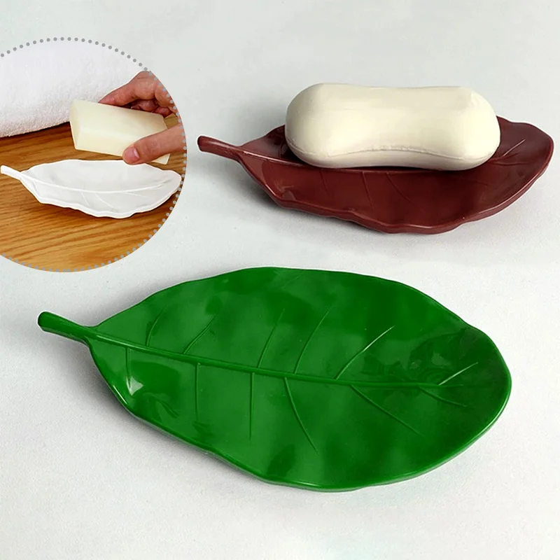 Creative Alien Leaf Soap Box, High End Soap Box, for Scented Efficient Drainage Kitchen Decor and Accessories