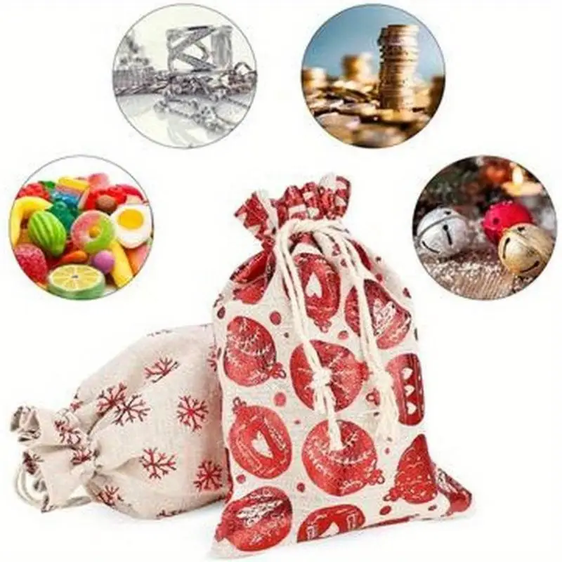 Calendario de Adviento 2026 – Bolsas colgantes con clips decorativos - imagen 4