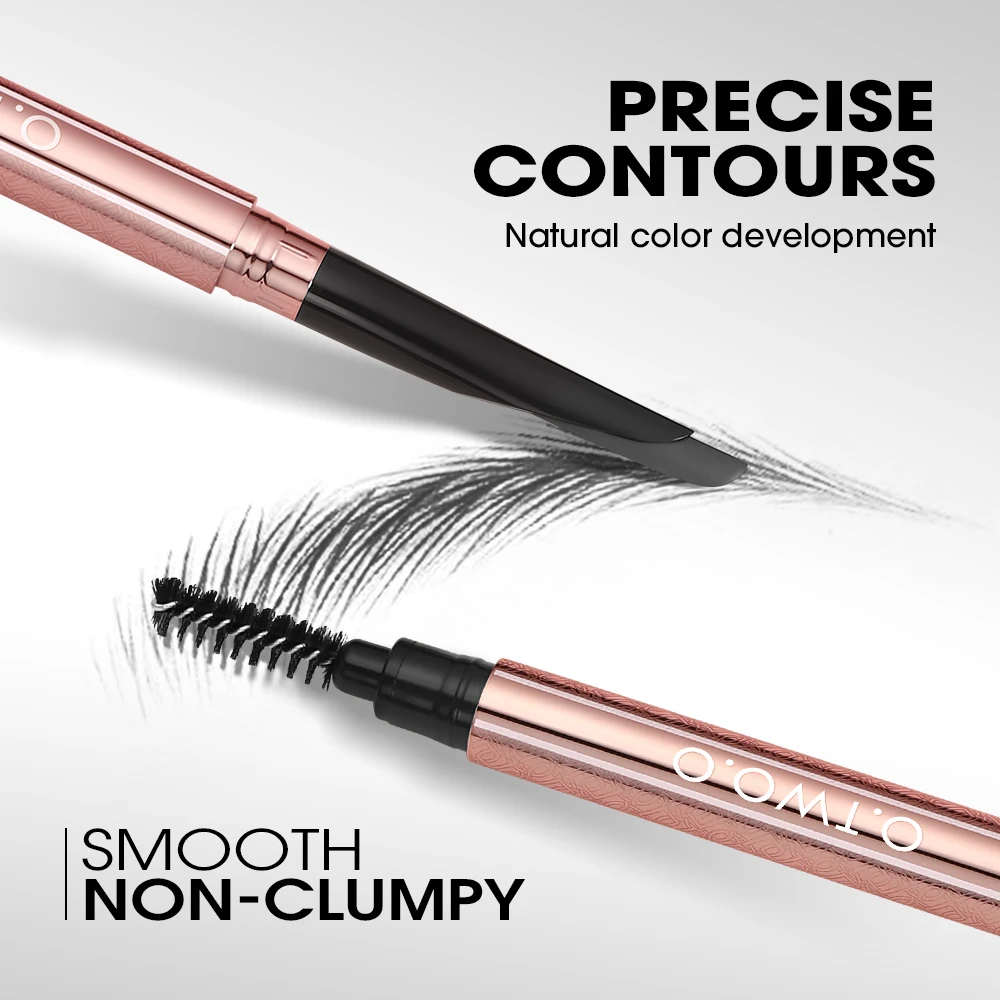 O.TWO.O Eyebrow Pencil Brow Pen Machete Waterproof Natural Long-Lasting Smooth Fill Fluff Blendable Enhancers Brow Pencil Makeup