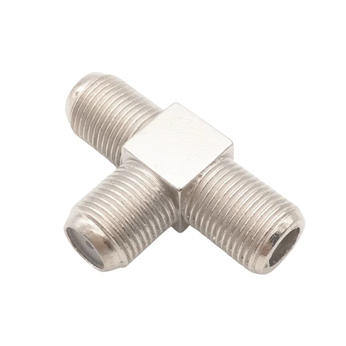 Imagen 2 del producto Divisor tipo F, adaptador de conector Coaxial hembra a 2 hembra de 3 vías F para TV, vídeo, antena VCR, Cable de TV, sintonizador satelital