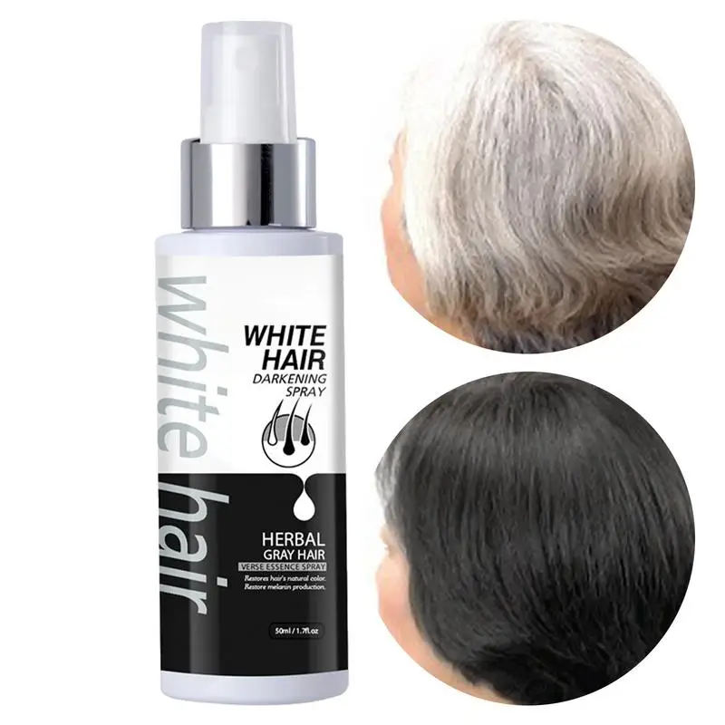 

Hair Darkening Essence White Hair Darkening Spray For Dry Frizzy Damaged Hair Foaming Growth Repair Oil Nourishing Glitter Spray