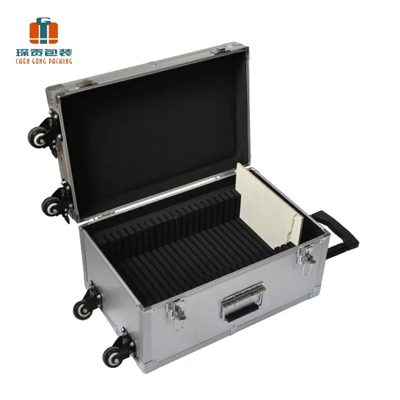 عرض بلاط السيراميك الألومنيوم عربة عرض حالة الطيران