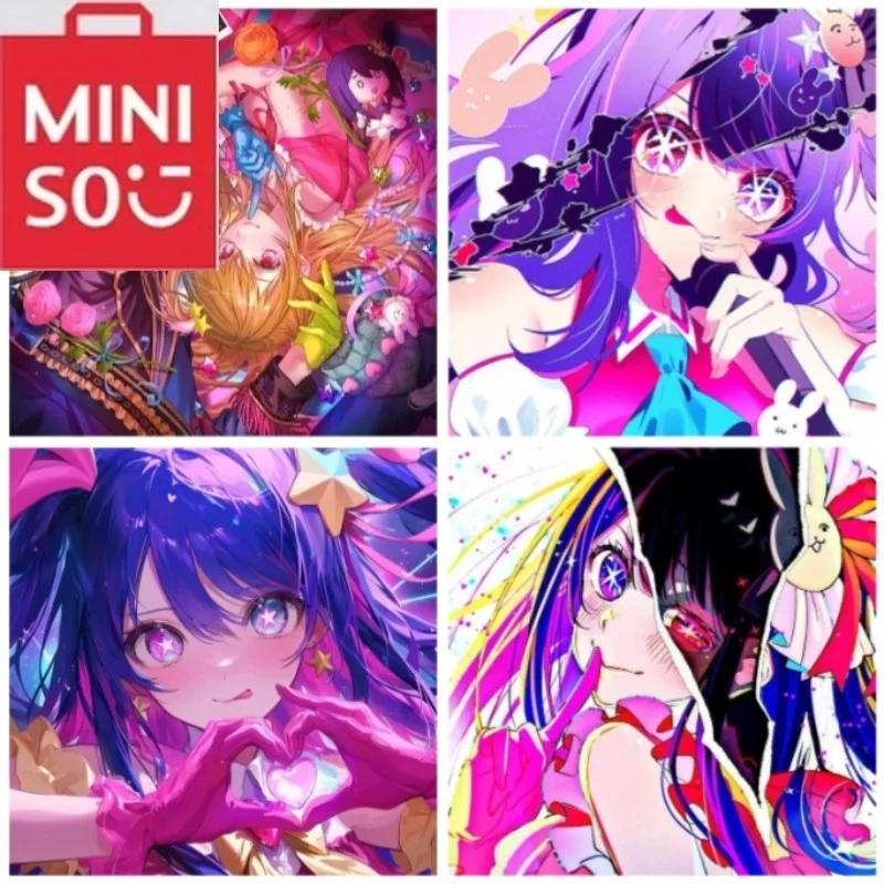 MINISO O-Oshi-No-Ko أنيمي الماس طقم الطلاء 5D DIY بها بنفسك الماس التطريز اليدوية الفن الأطفال هدية رائعة ديكور المنزل