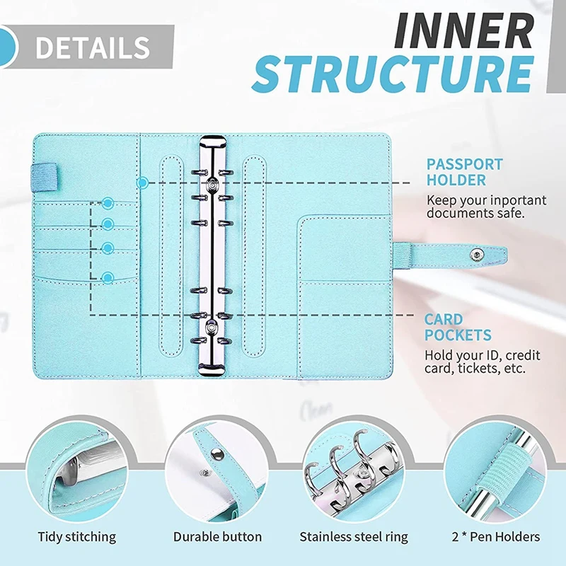 Папка для бумаг формата А6, мини-папка с листьями, с уникальной защелкой