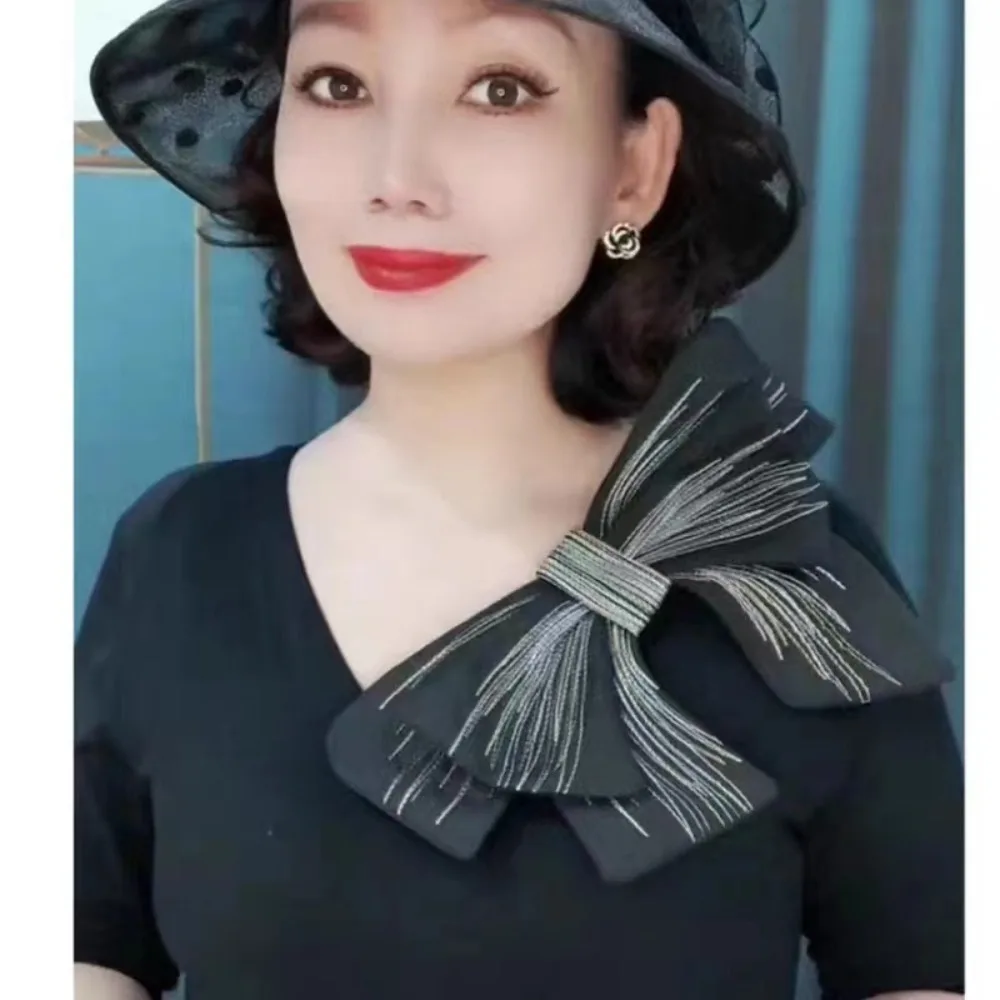 Moda feminina gola de renda nova duas cores destacável camisa manto falso colares vestido blusa decoração rendas até xale